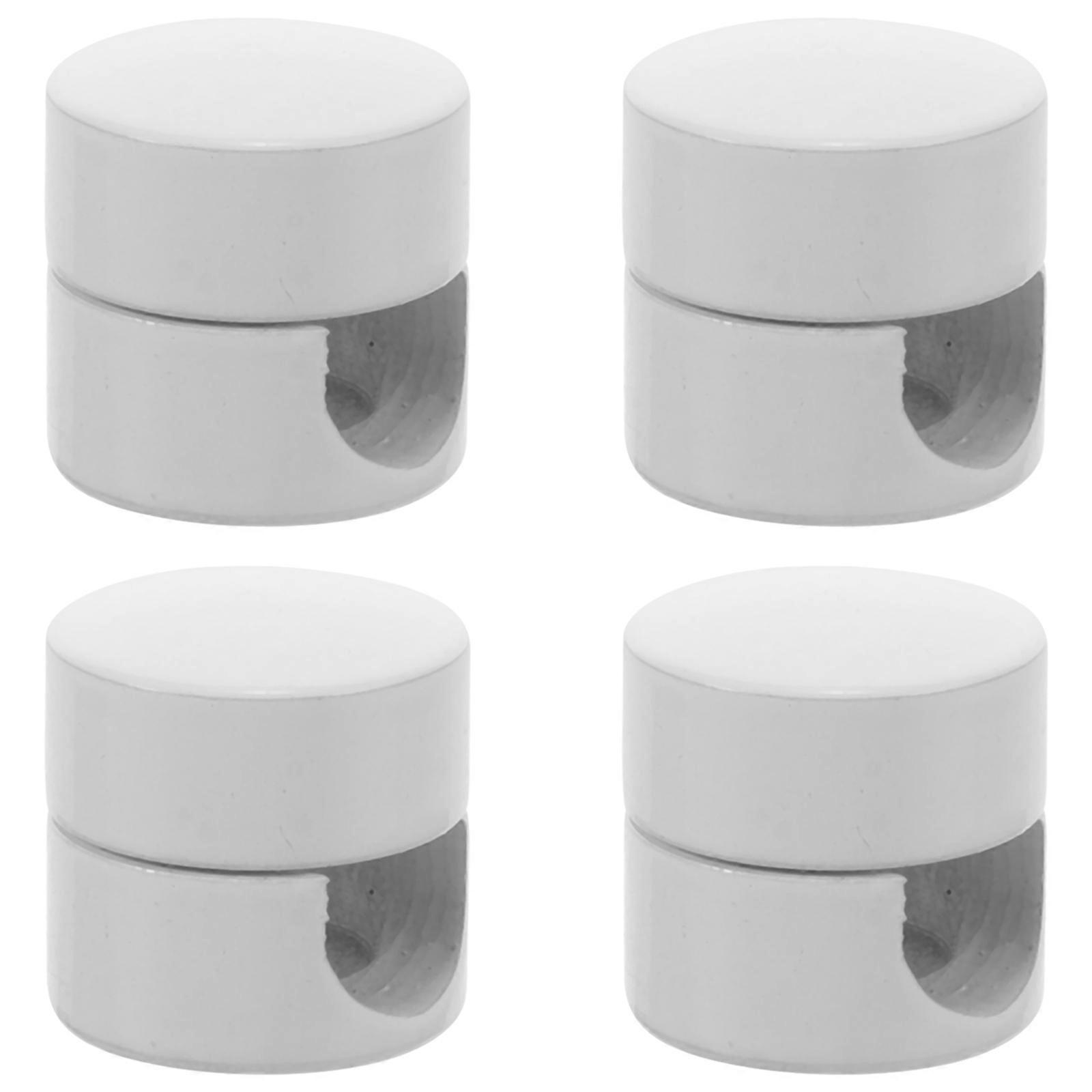 Secure Lighting Fixtures Cord Grip Connector With Retro Design For Cafe Settings 4Pcs White Durable And Anti-Rust