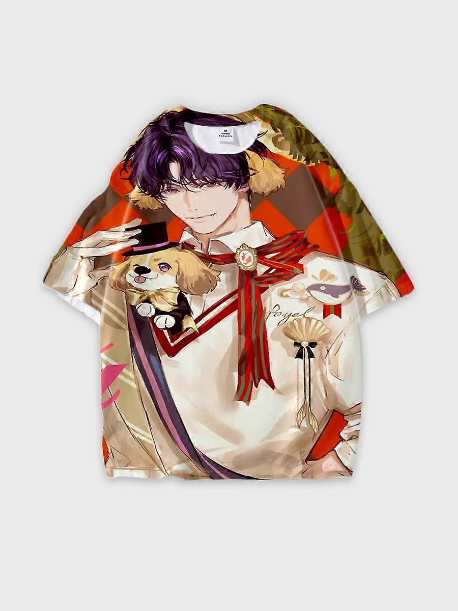 T-shirt col rond Role Pattern ample manches courtes B822