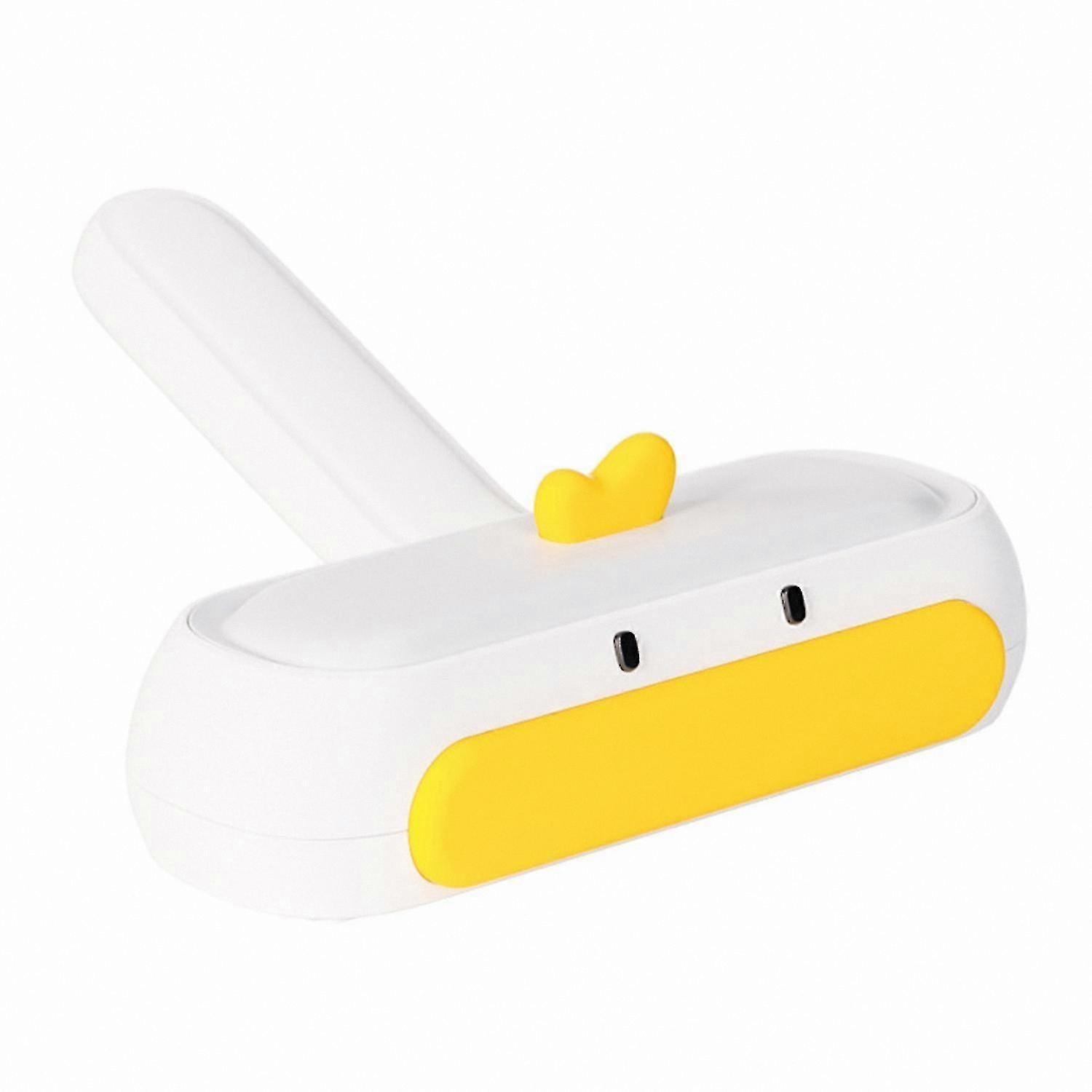 Two-Way Pet Hair Lint Roller with Detachable Duck-Shaped Design and Ergonomic Rounded Handle for Home Use
