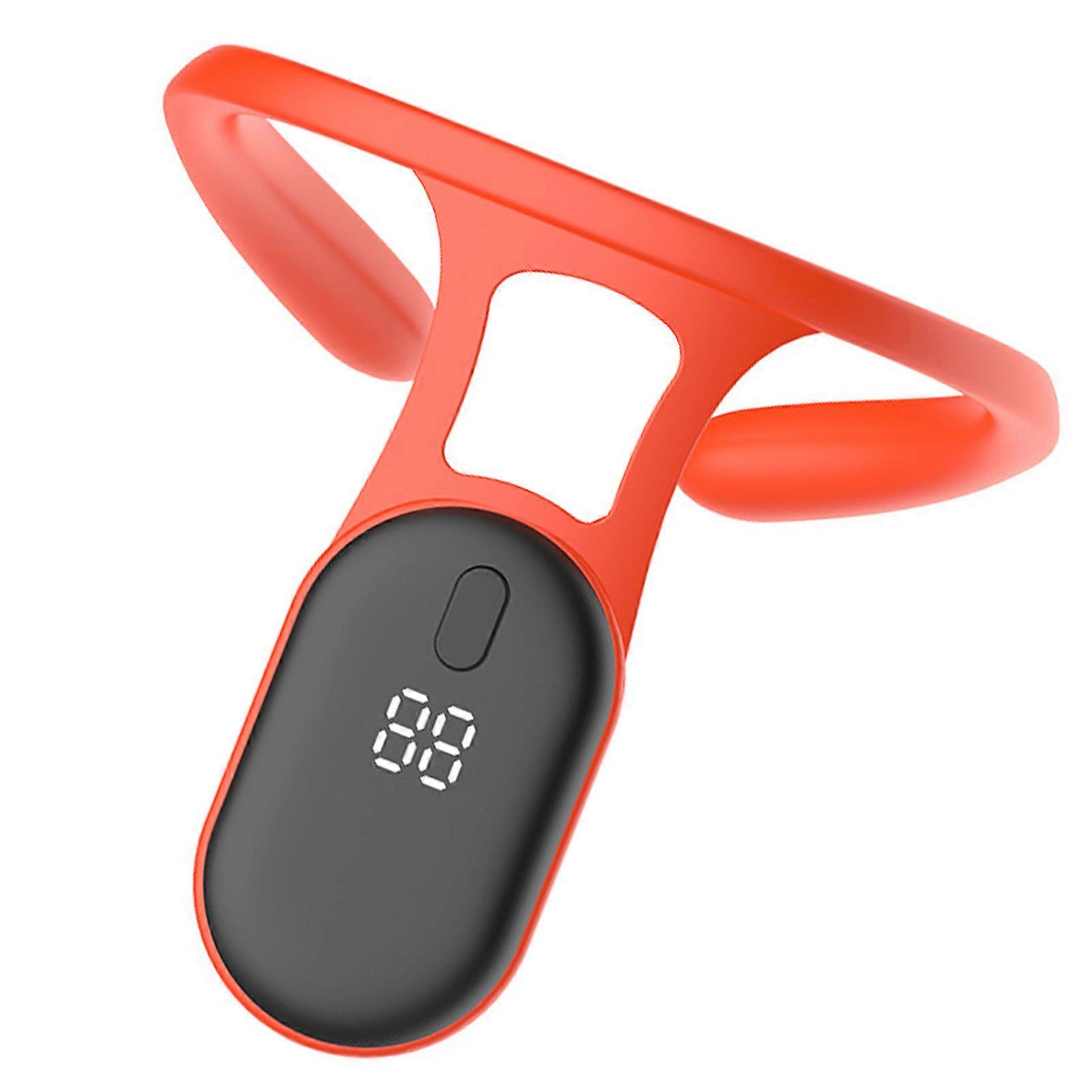 Intelligent Posture Trainer with LCD Prevent Hunchback Accurate Monitoring Hanging Back Posture Correction for Student Orange