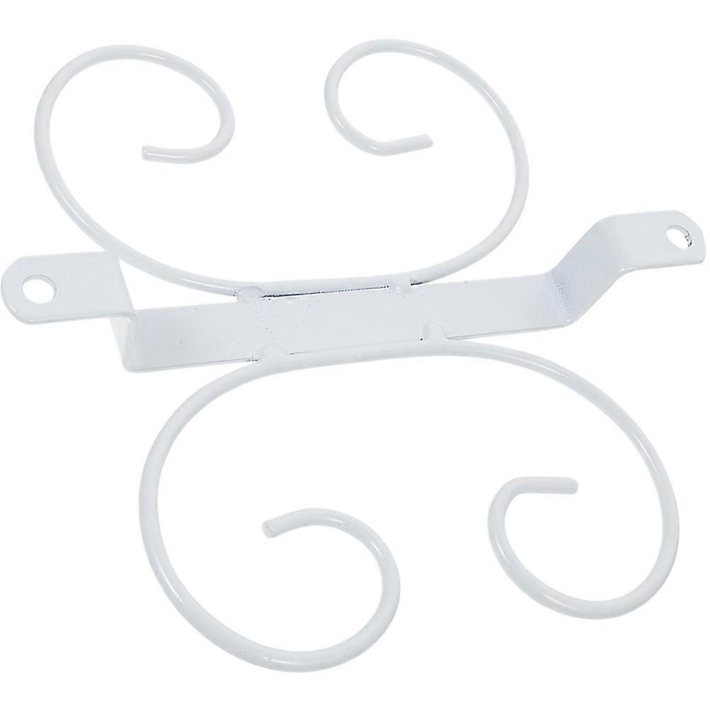 White Iron Goblet Holder with Upside Down Design for Kitchen Storage and Drainage 10.5 inches