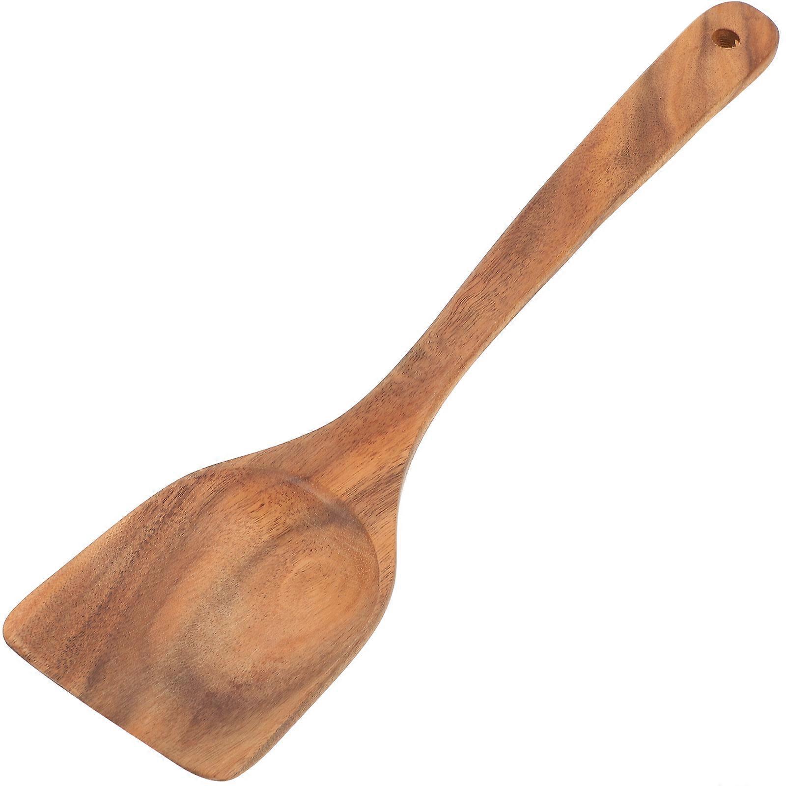 Wooden Spatula Portable Handheld Cooking Utensil 2pcs Set for Home