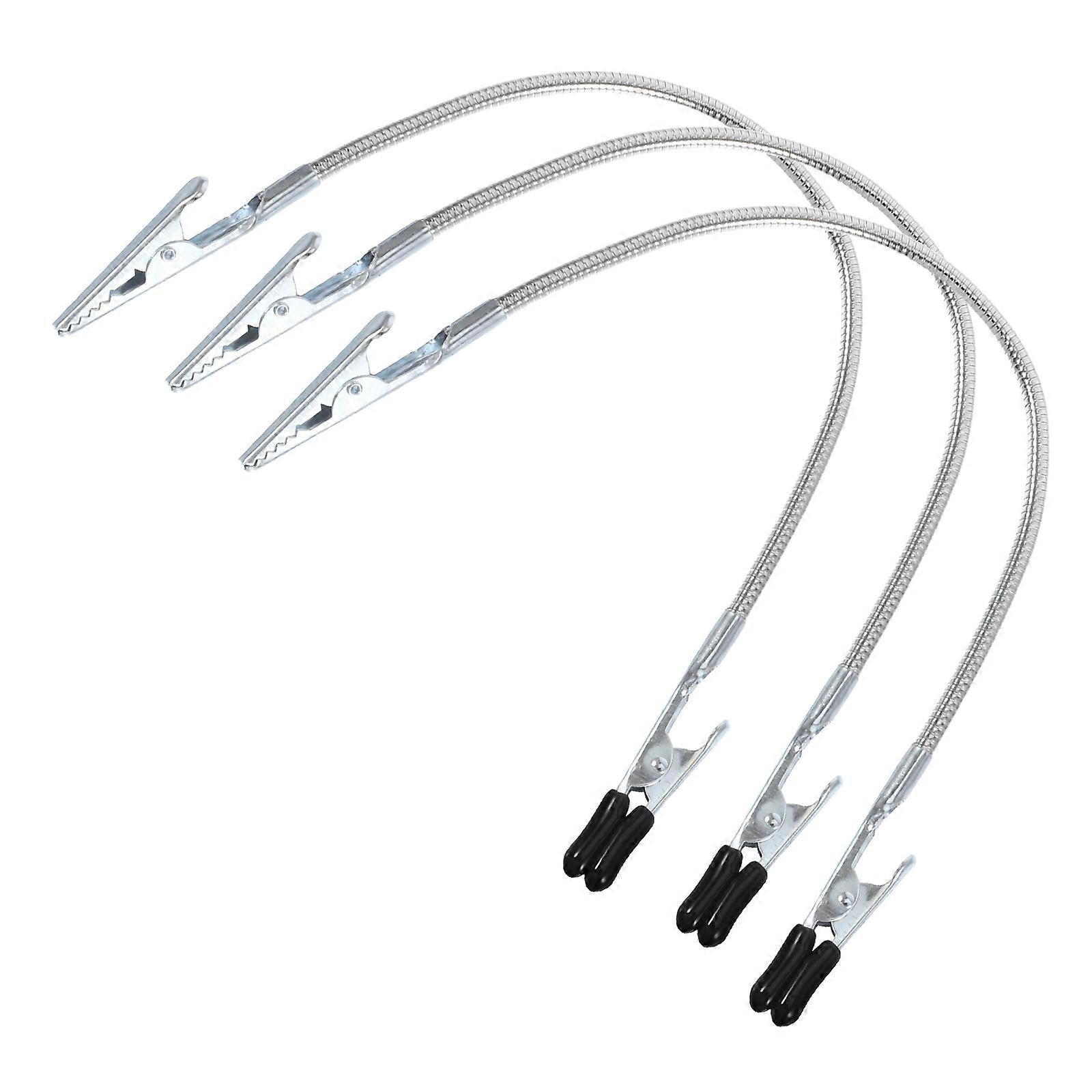 3pcs Clamps with Flexible Wire Holding Clips for Soldering and Precision Repair – Non Slip Rubber Grips for Secure Handling