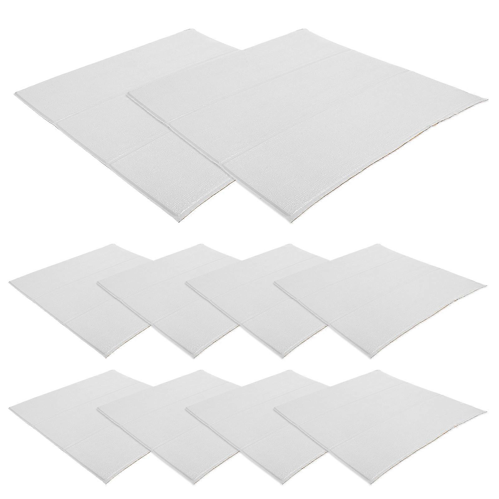 Faux Brick Peel and Stick Wallpaper with Realistic Texture Self Adhesive for Home White 3D Simulation