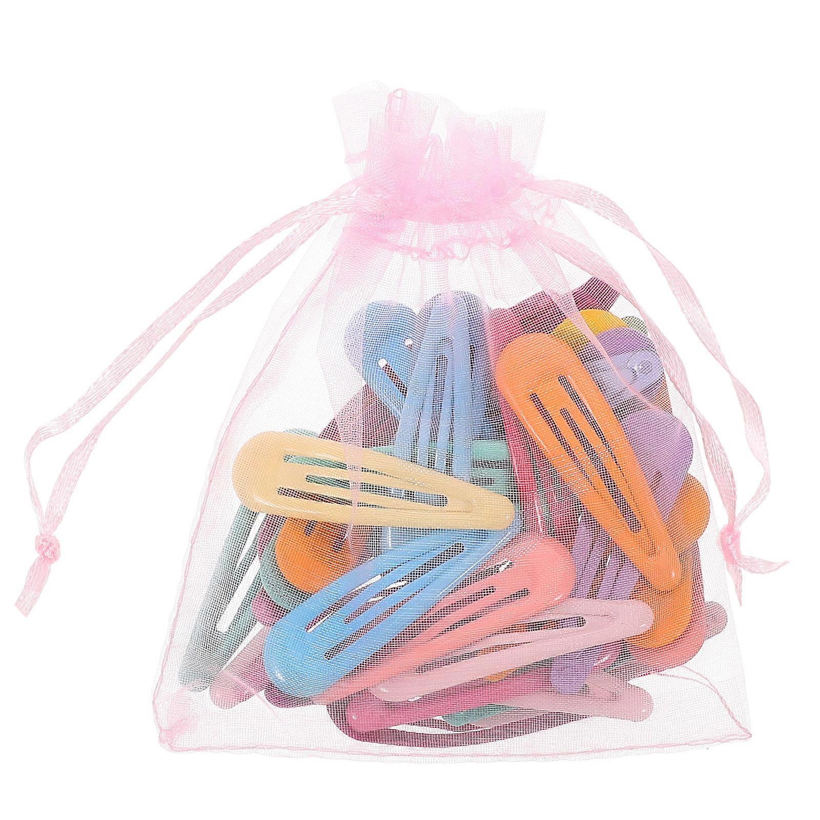 40pcs Assorted Color Snap Hair Clips for Kids Baked Enamel Barrettes Effortless Styling