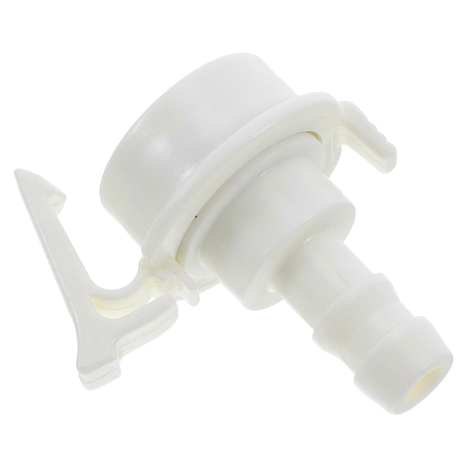 Washer Hose Extension with Leakproof Connection for Home Use White Plastic and Metal 1.7cm Diameter