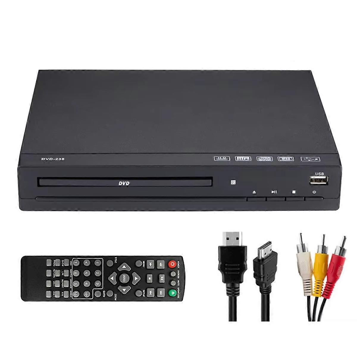 DVD Player M238 HD 1080P Disc Player with Remote Control Support USB MP3 MP4 Home DVD Player for TV