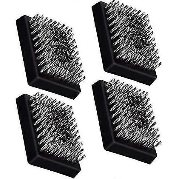4-pack Replacement Grill Brush Heads, Cordless, Interchangeable Heads Compatible with Most Grill Brushes
