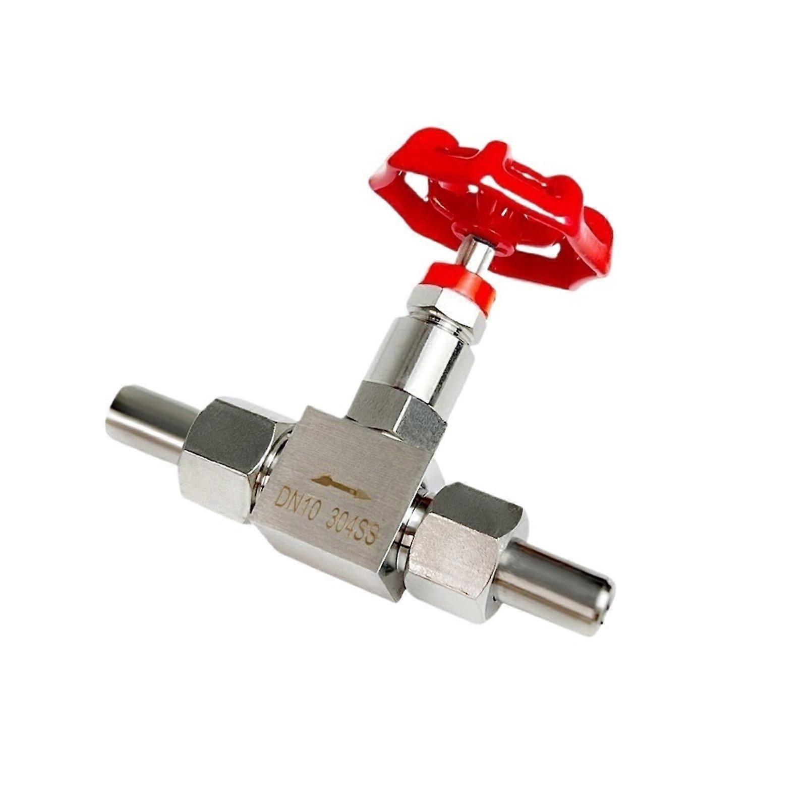 Stainless Steel Needle Valve (DN32) For Hydraulic And Pneumatic Systems, 32 Mm Inline Valve, High Precision Flow Control