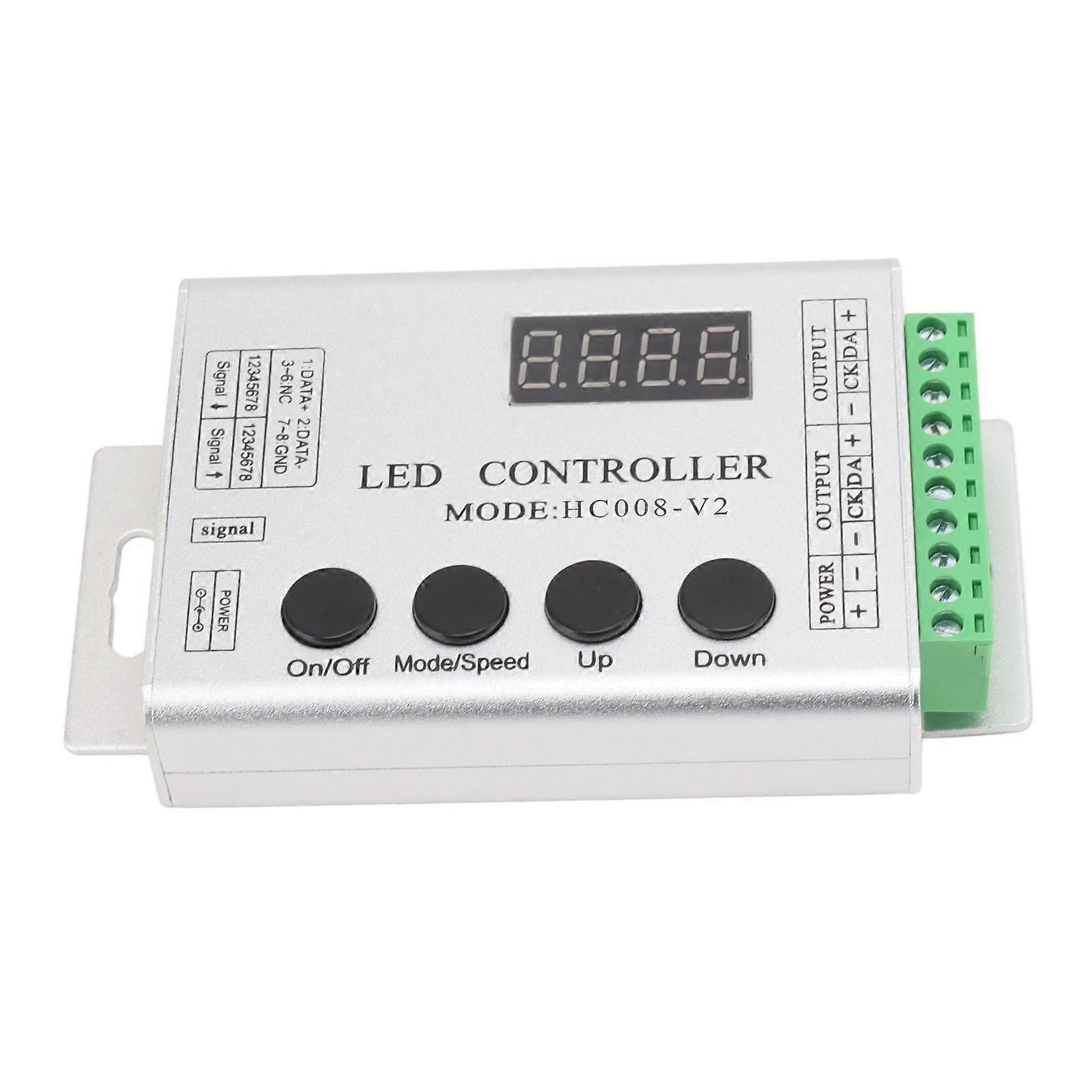 LED RGB Controller SPI Signal Light Strip Controller for 6803 1903 WS2811 WS2812B 5V to 24V 