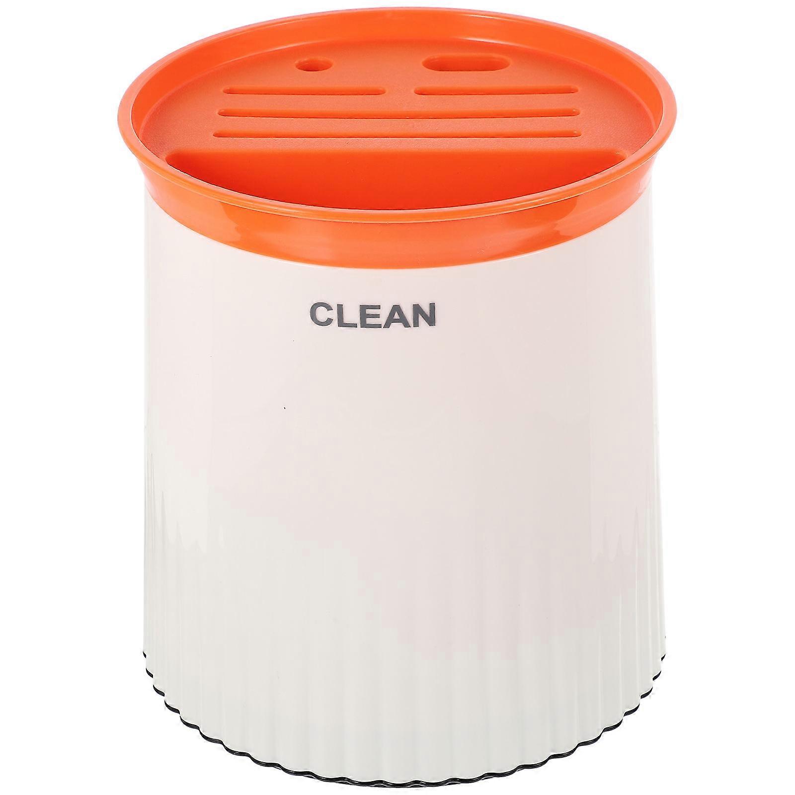 Chopstick Draining Holder Kitchen Utensil Rotary Chopsticks Holder For Festive Gifting Cylindrical Shape PP Material 1Pcs