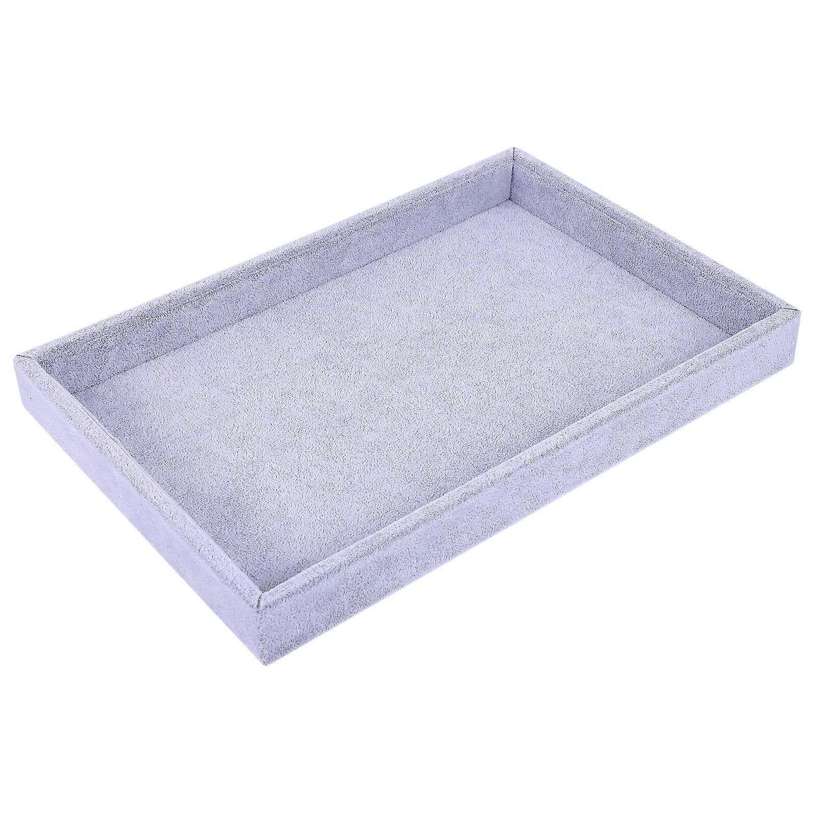 Multi-Purpose Storage Tray Jewelry Display Plate Rectangular Home Decor Organizing 1Set