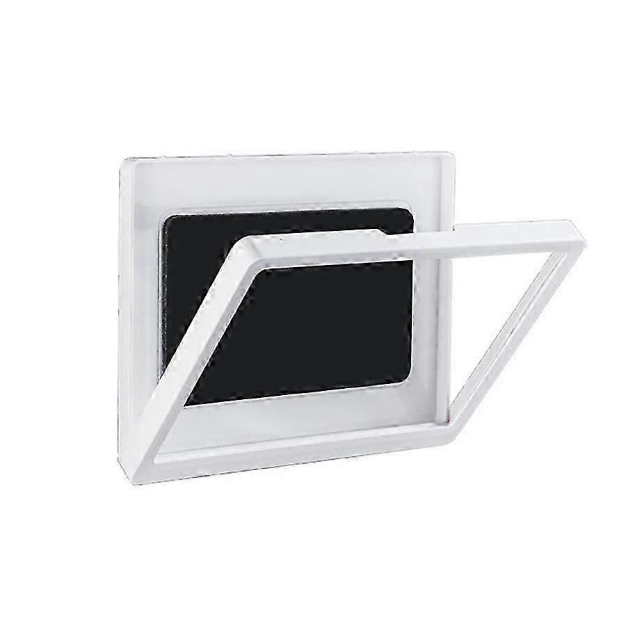Support mural étanche blanc pour tablettes - Conception fixe non rotative pour un rangement sûr et pratique