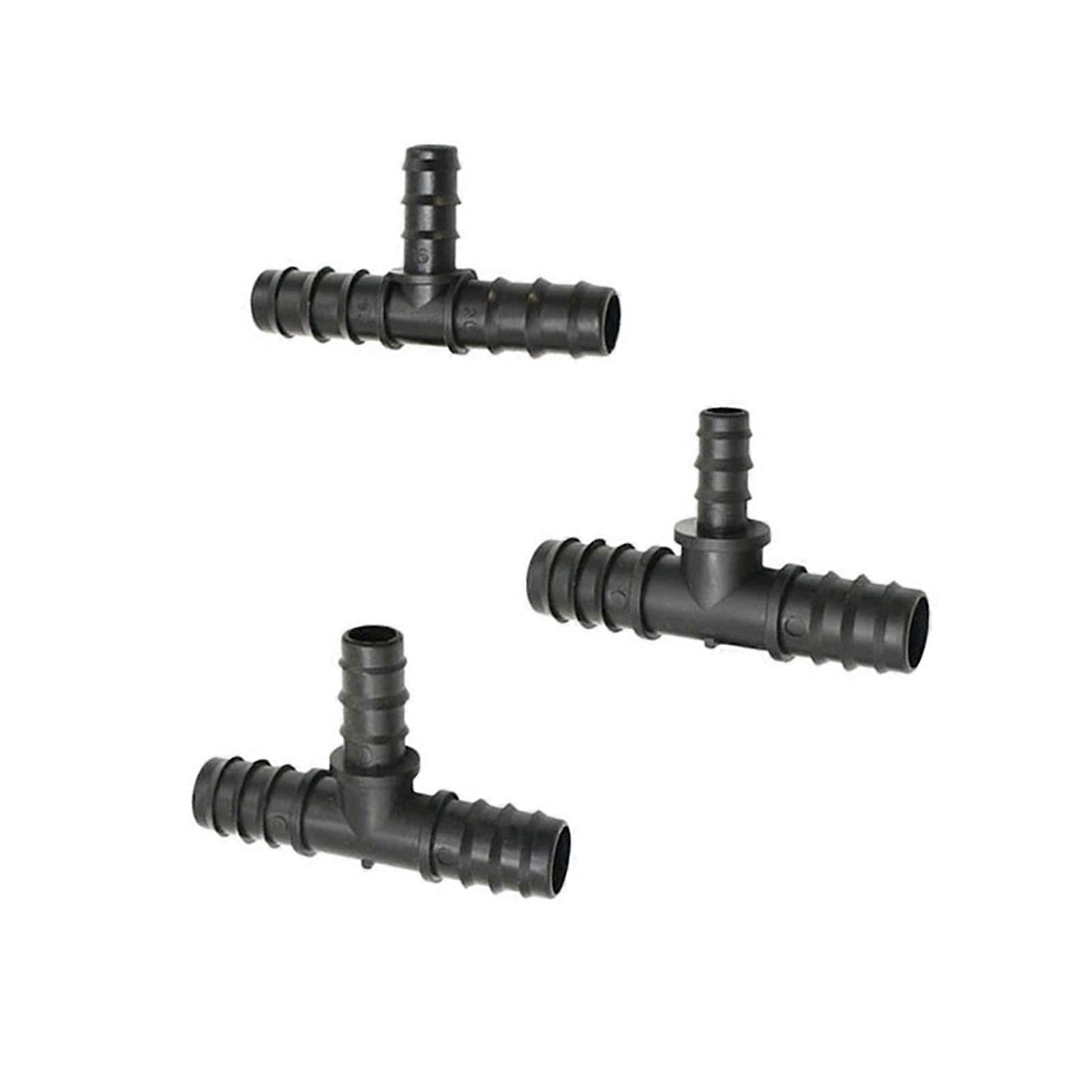 Connector Garden PE Hose 25/20/16 mm Reduce TPiece Barb 3/4 1/2 2 Pcs Ref: 4537