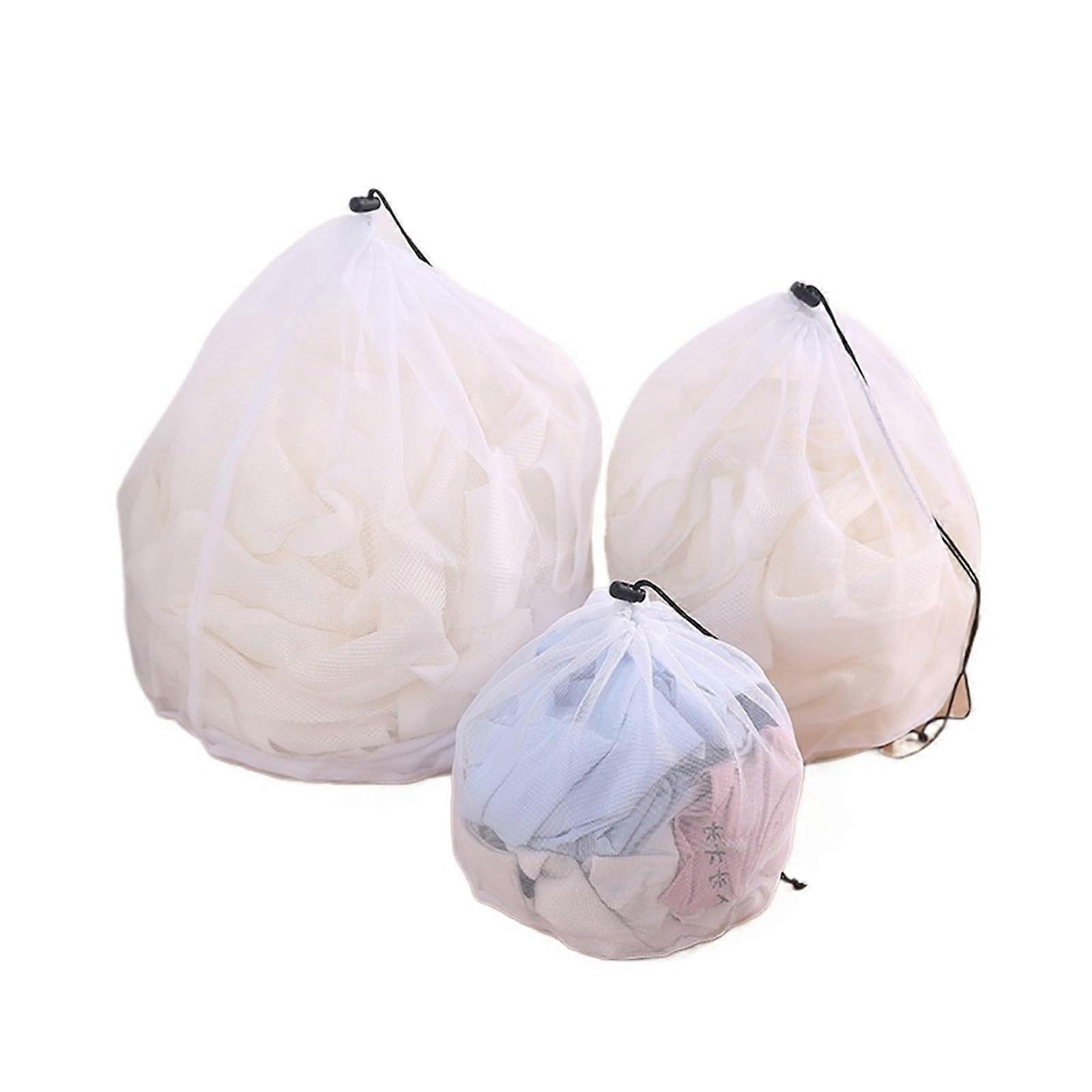 Laundry Net for Washing Machine, Breathable, Protective Mesh Bag for Socks, Coats, Shoes (White)