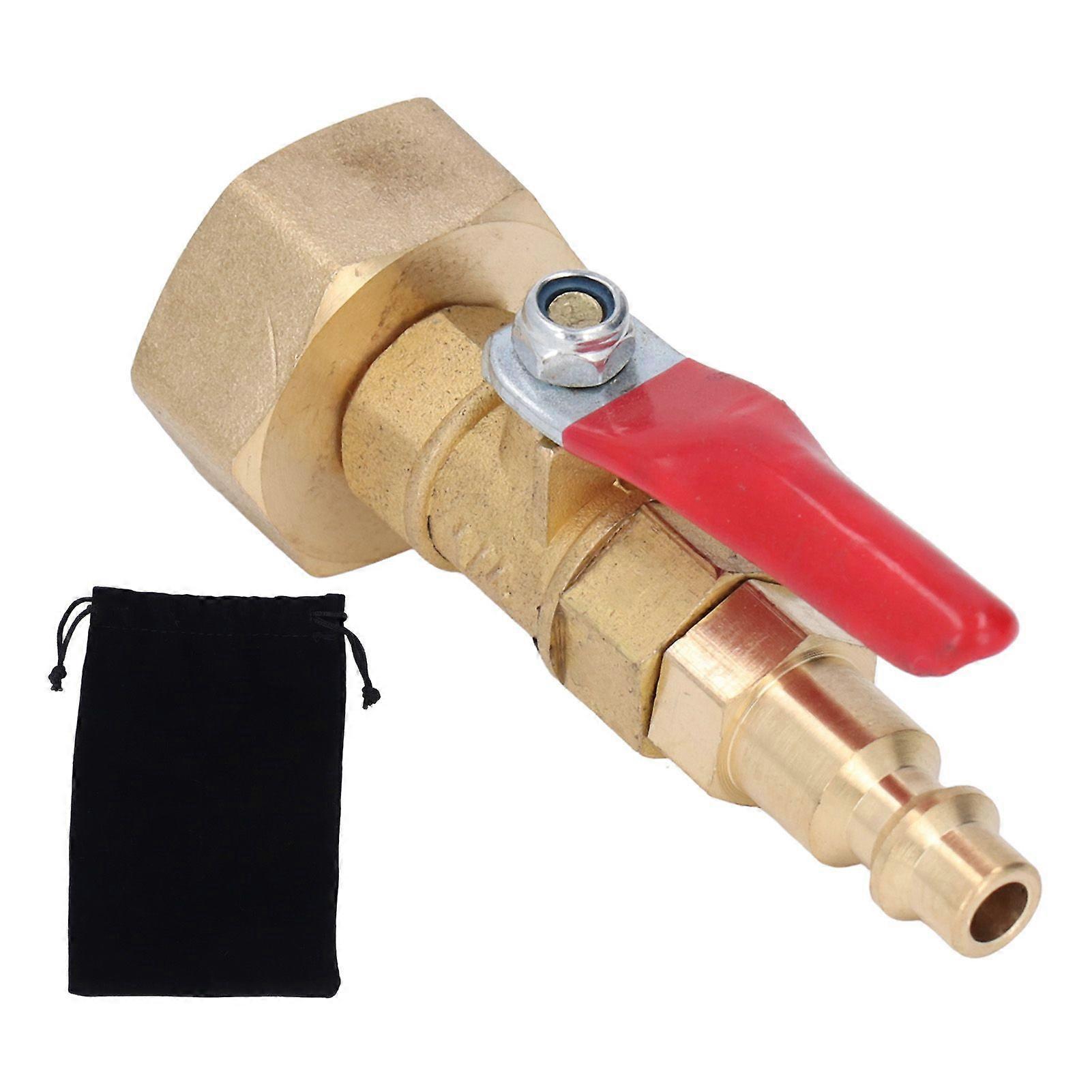 winterize blowout adapter for garden irrigation and RV