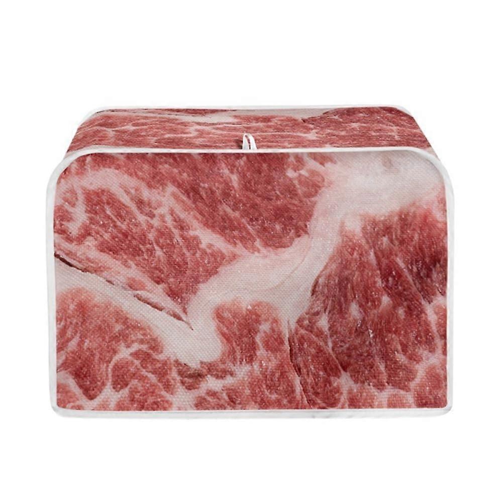 Toaster cover, dust protector for 2slice toaster oven, home kitchen accessory, decoration, meat Ref: 6987