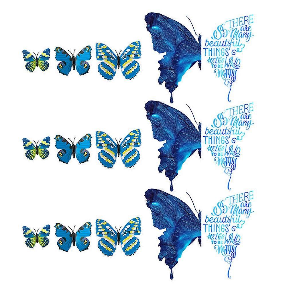 Decorative 3D Wall Stickers For Kitchen Bathroom Counter 30X30CM Blue Color 1 Set