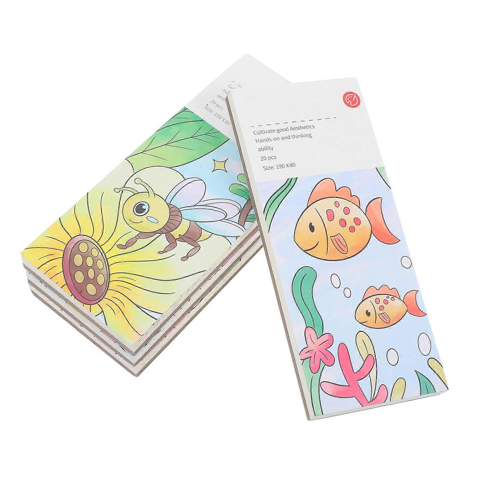 Multi Colored Watercolor Painting Book 1 Set Designed for Kids Promoting Hand-Eye Coordination Perfect for Daily Use