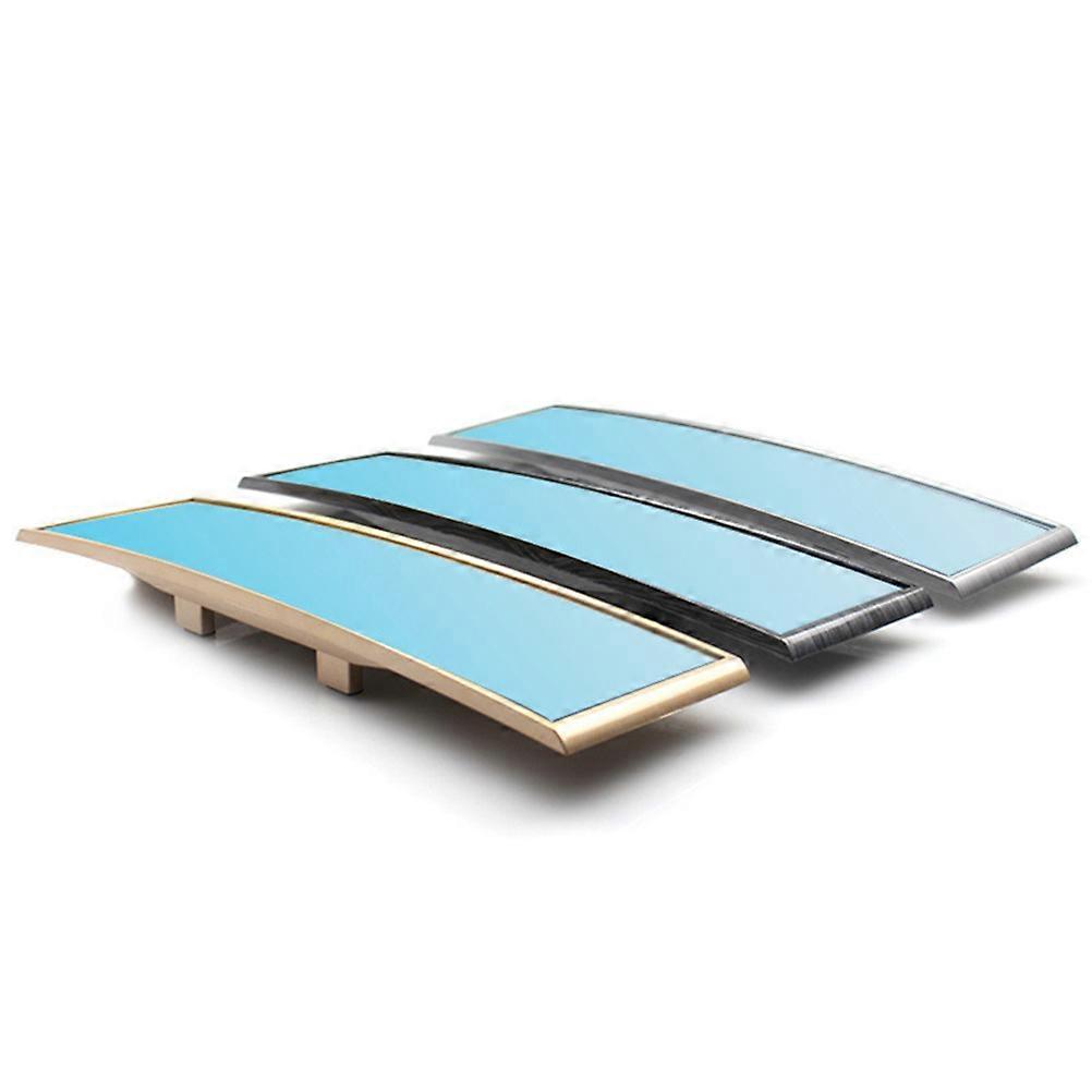Universal Car Rear View Mirror Wide Angle Anti-dazzling Interior Blue Glass Panoramic 280mm Curved