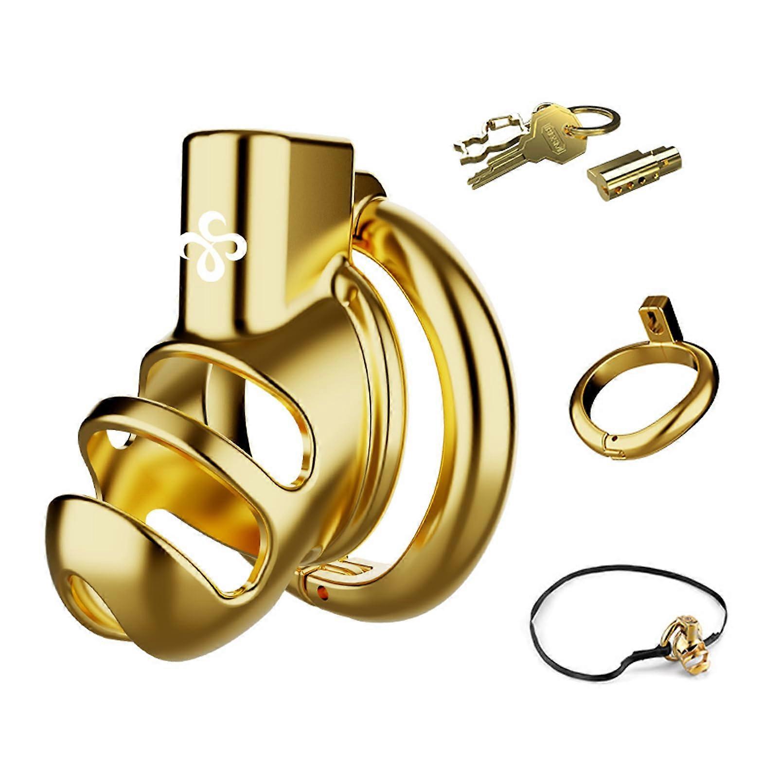 Men's Chastity Cage with NonSlip Belt, Waterproof Design, Cage Set with Key
