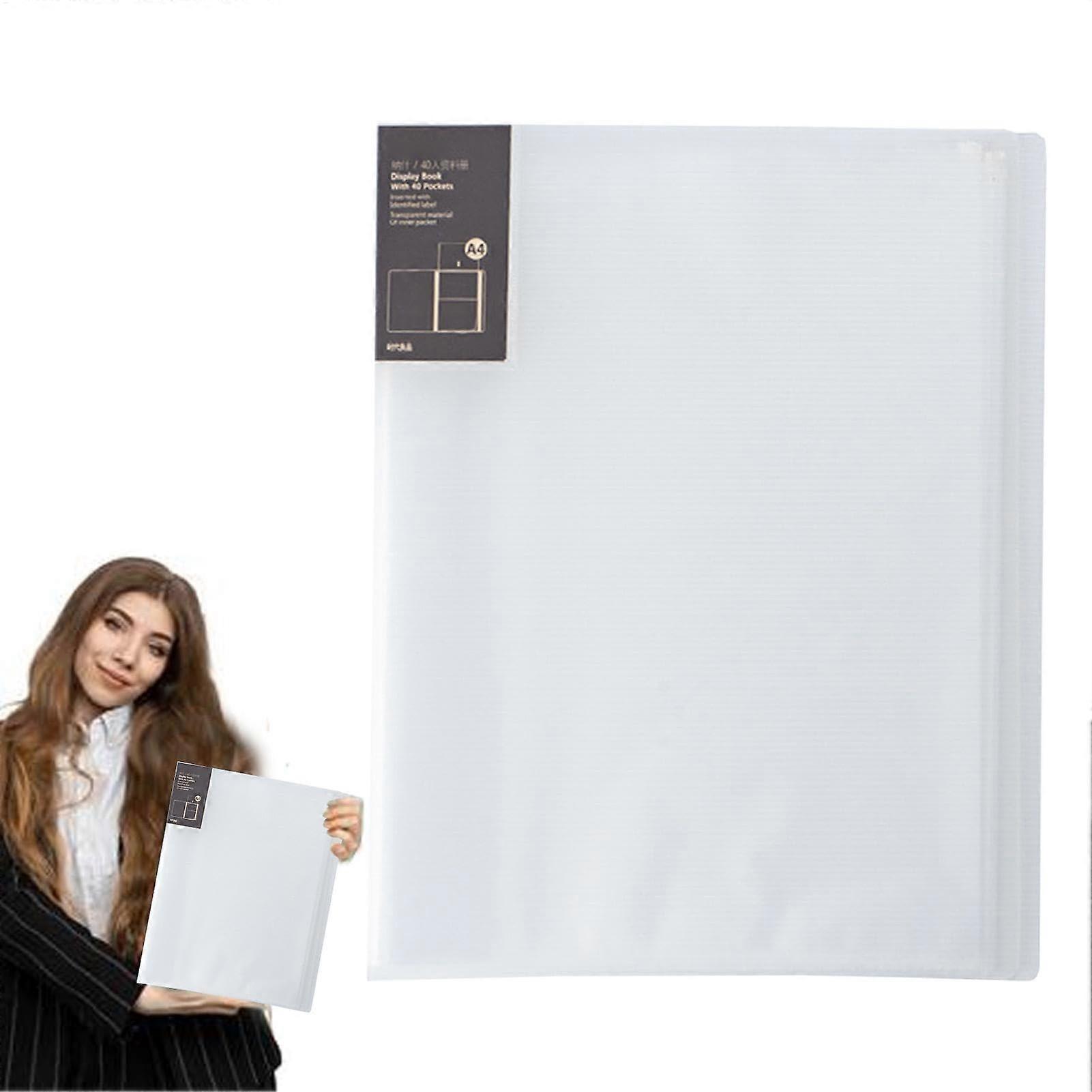 File Folder With Pocket Sealed Design White For Scripts Papers Invoices Receipts Vouchers