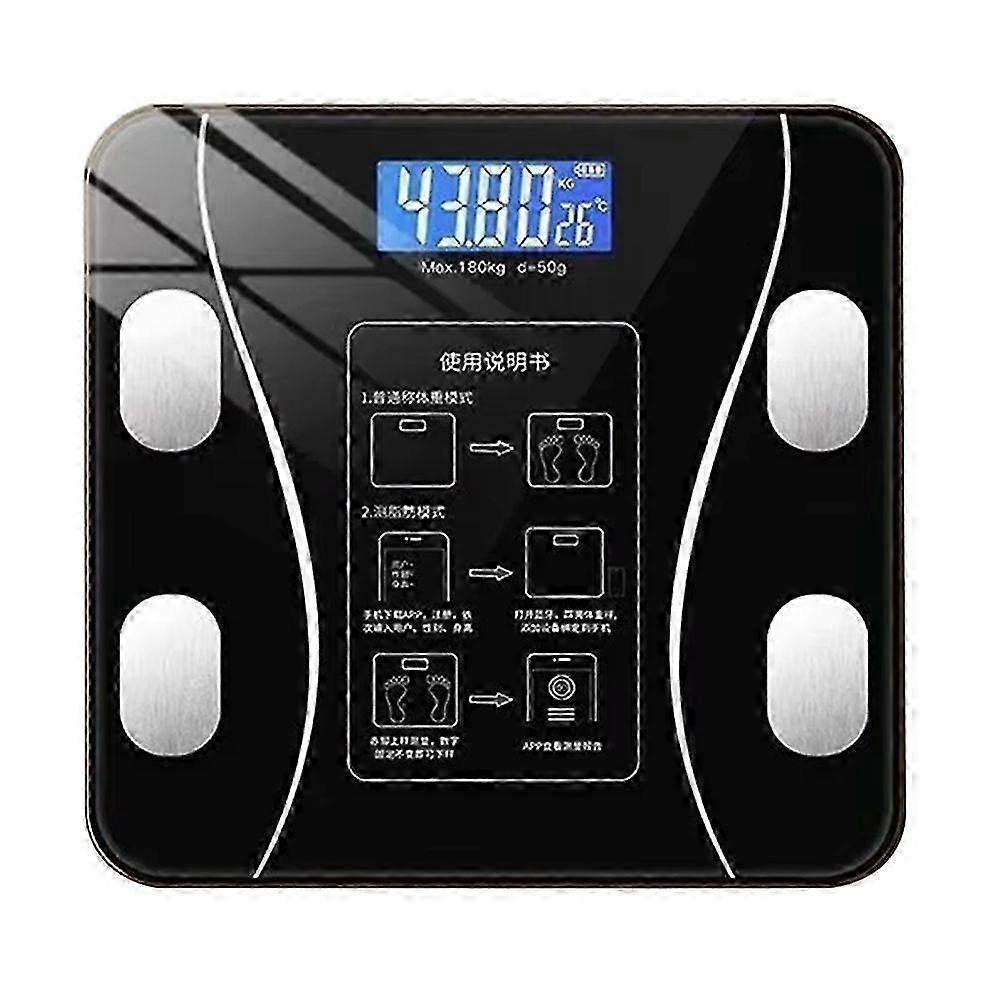 Body Fat Scale for Effective Weight Management Ultra-Precise Home Weighing Scale Black