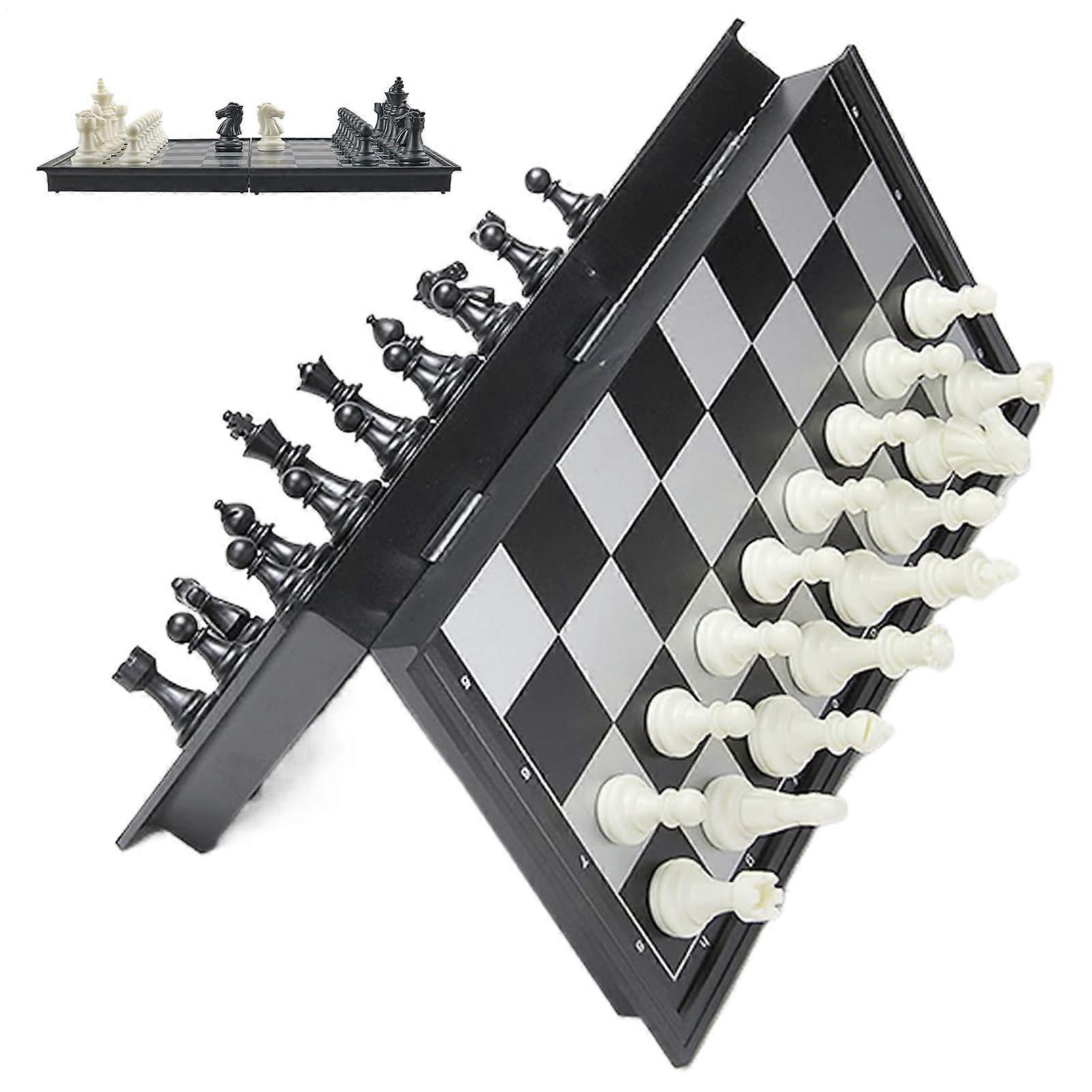 Chess Travel Set Magnetic Chess for Kids Portable Folding Board for Adults, Camping, Home, Outdoor, Family, Travel