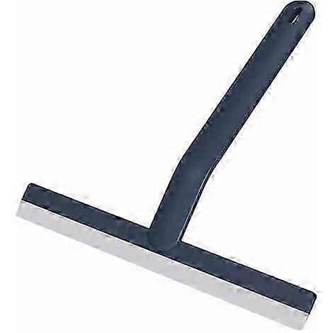 Long handle squeegee for bathroom shower cleaning - Navy Blue