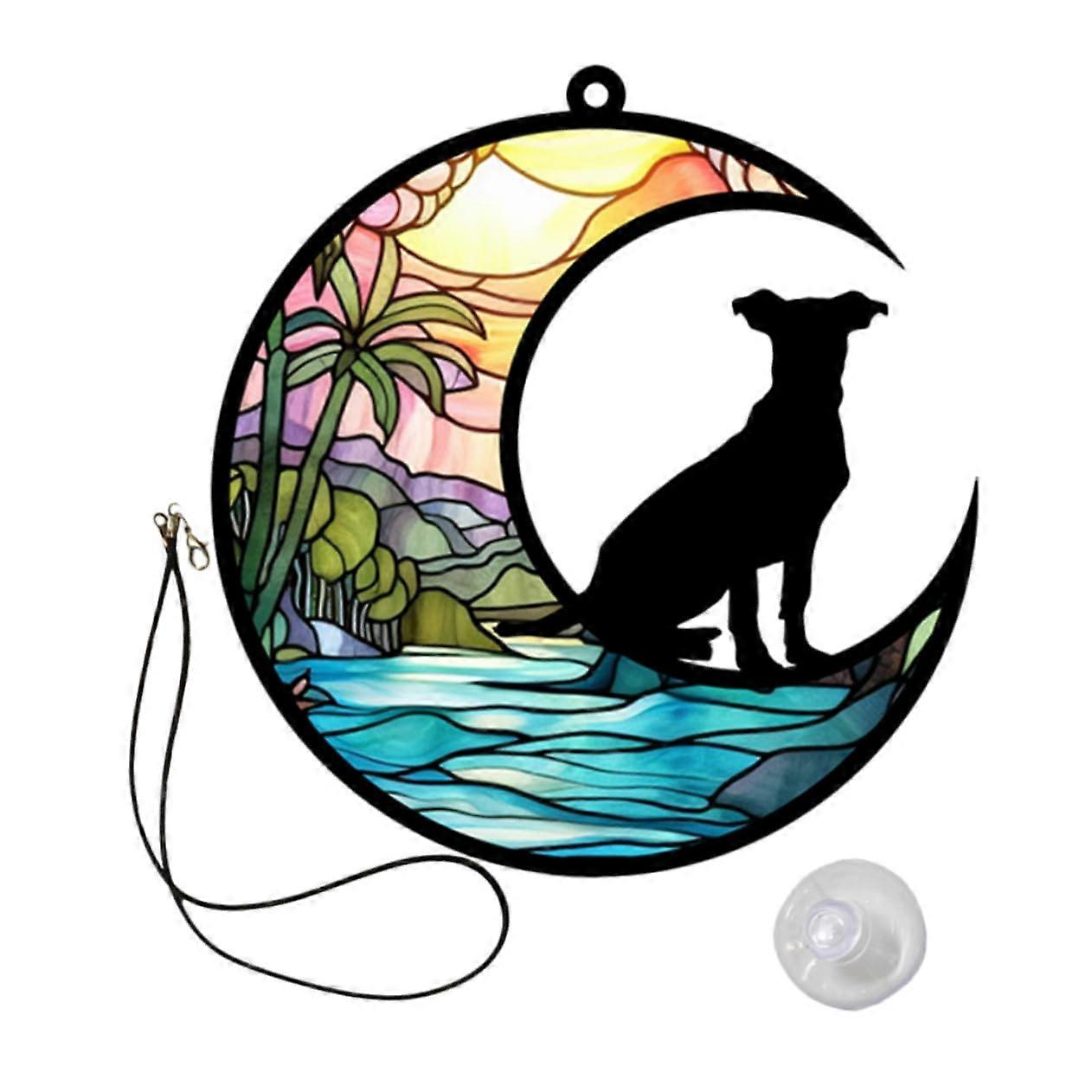 Pet Commemorative Plaque Dog Collars for Large Breeds - Acrylic Locket Window Design for Dachshund and Puppy Birthdays