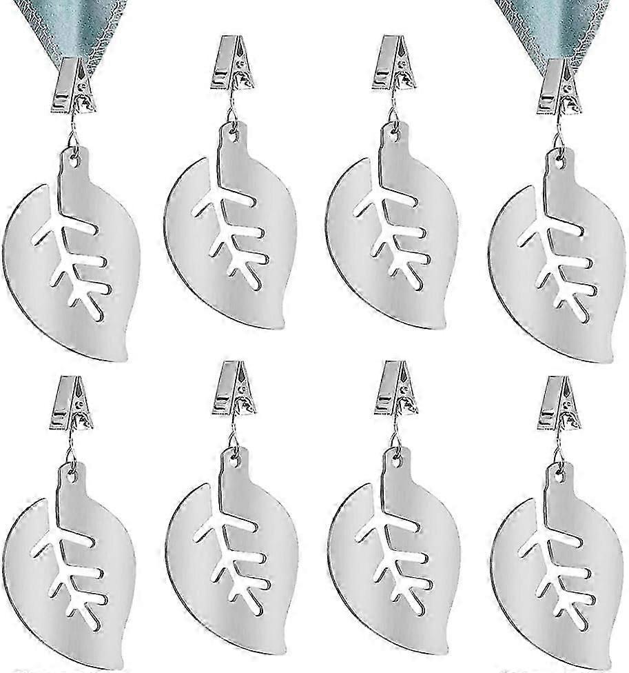 8つのテーブルクロスウェイトのパック ステンレス鋼テーブルクロスウェイト テーブルクロス屋外および屋内