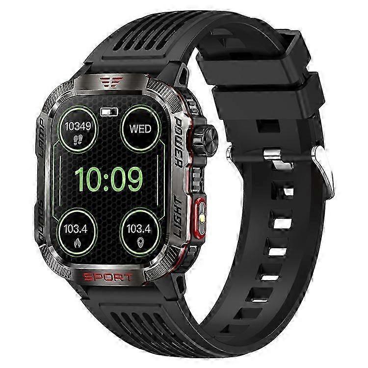 HT29 Smart Watch with Banknote Detection, Flashlight, Compass, Altitude Test, Health Monitoring & Waterproof for Sports Enthusiasts