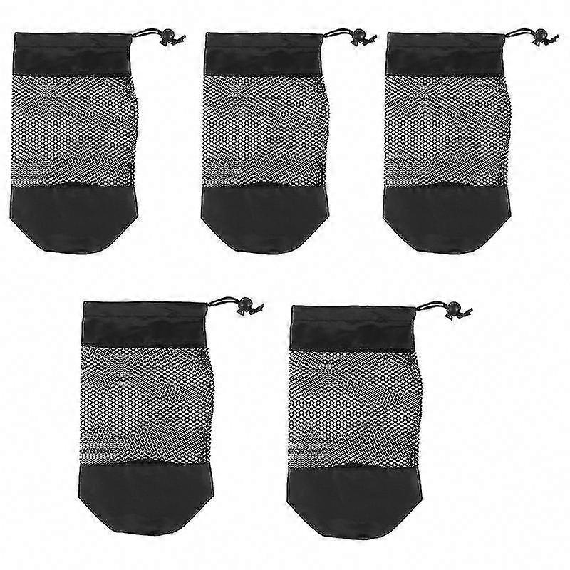5pcs Splicing Mesh Bag for Storage and Organization