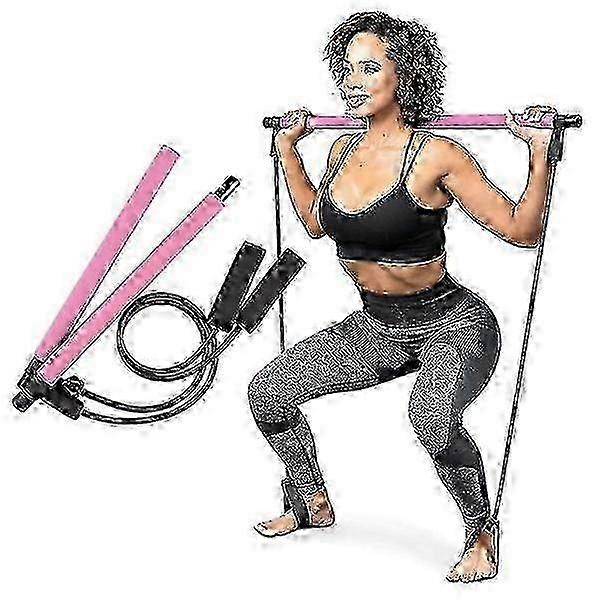 Pilates Bar Set Resistance Bands Adjustable Bands Exercise b Db