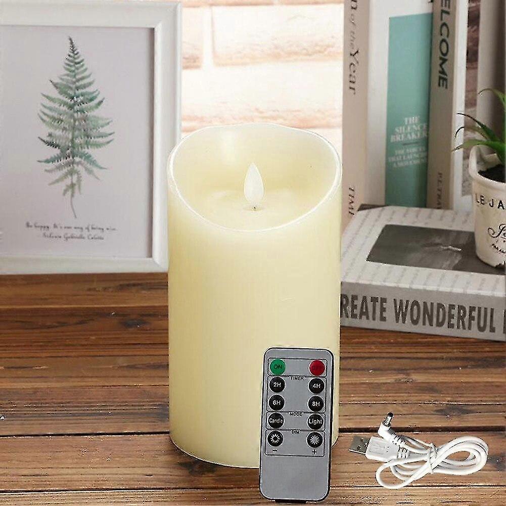 Rechargeable Flameless Candles Lights, Led Candles Light Smooth Fli...