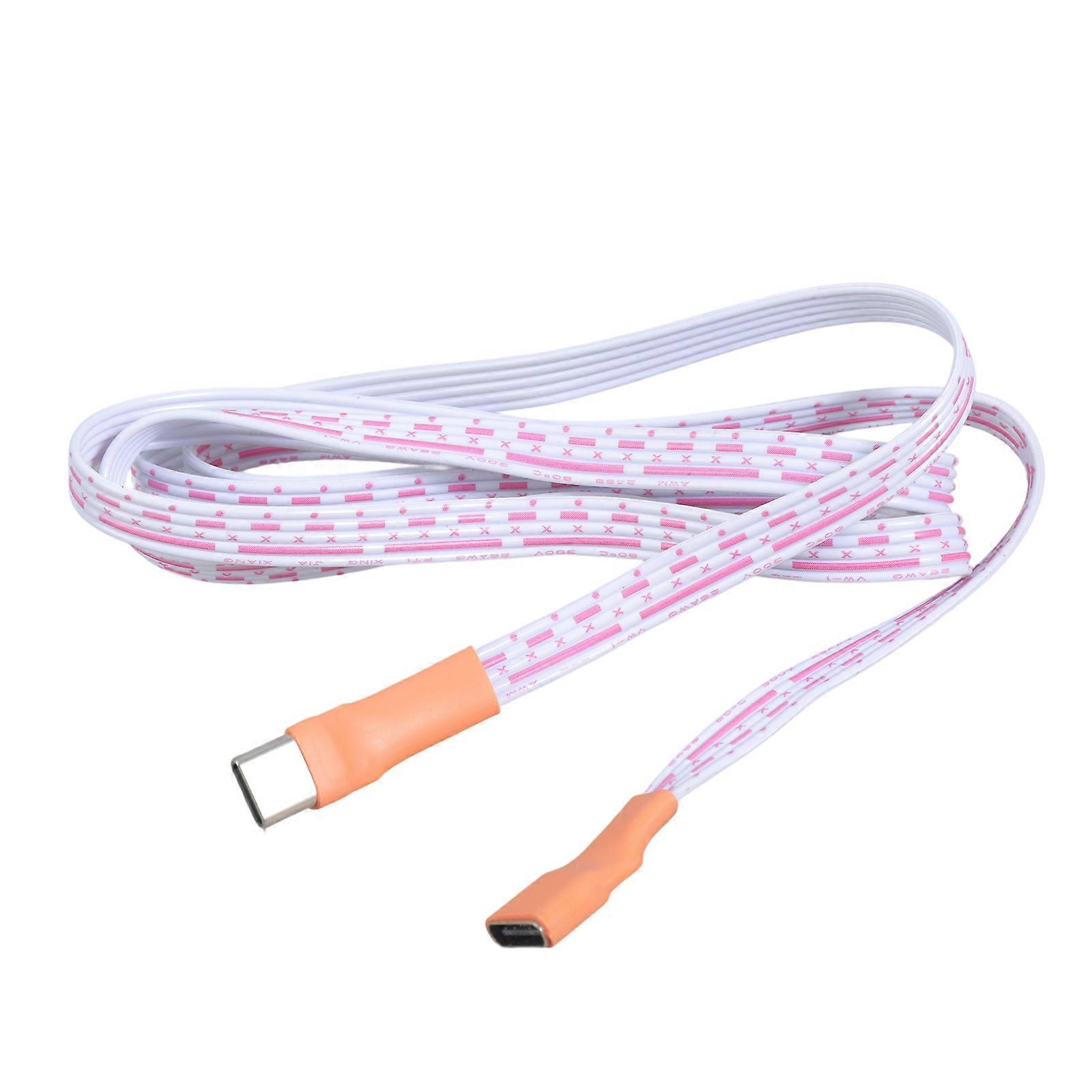 Light Weight Flat USB C Extension Cord Support 10W Charging And 480Mbps Fast Data Transfer For Mobile Devices Multicolor