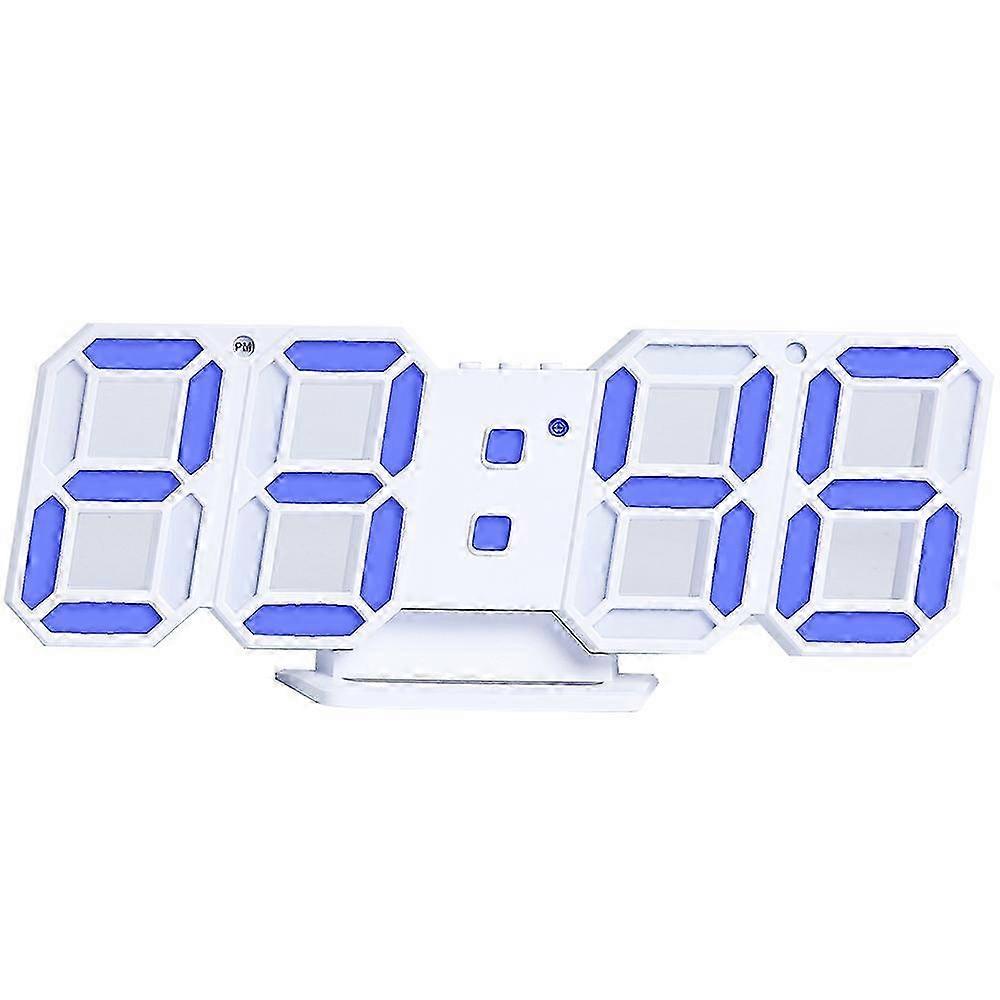 3D Digital Alarm Clock,Wall LED Number Time Clock with 3 Auto Adjus...