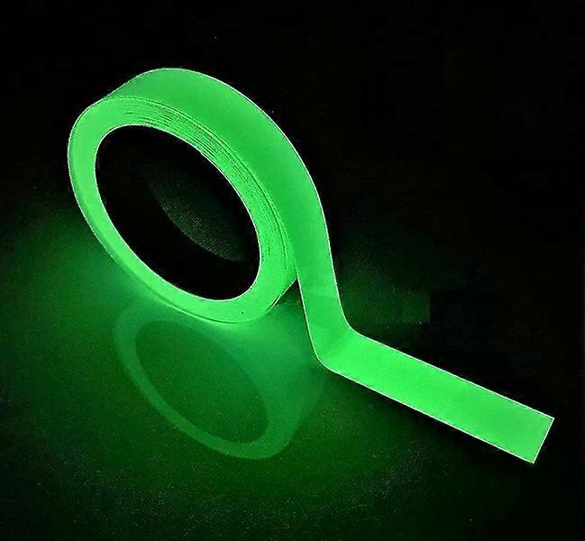 Glow-in-the-dark tape, self-adhesive, absorbs light for 30 minutes and glows for 4 - 6 hours