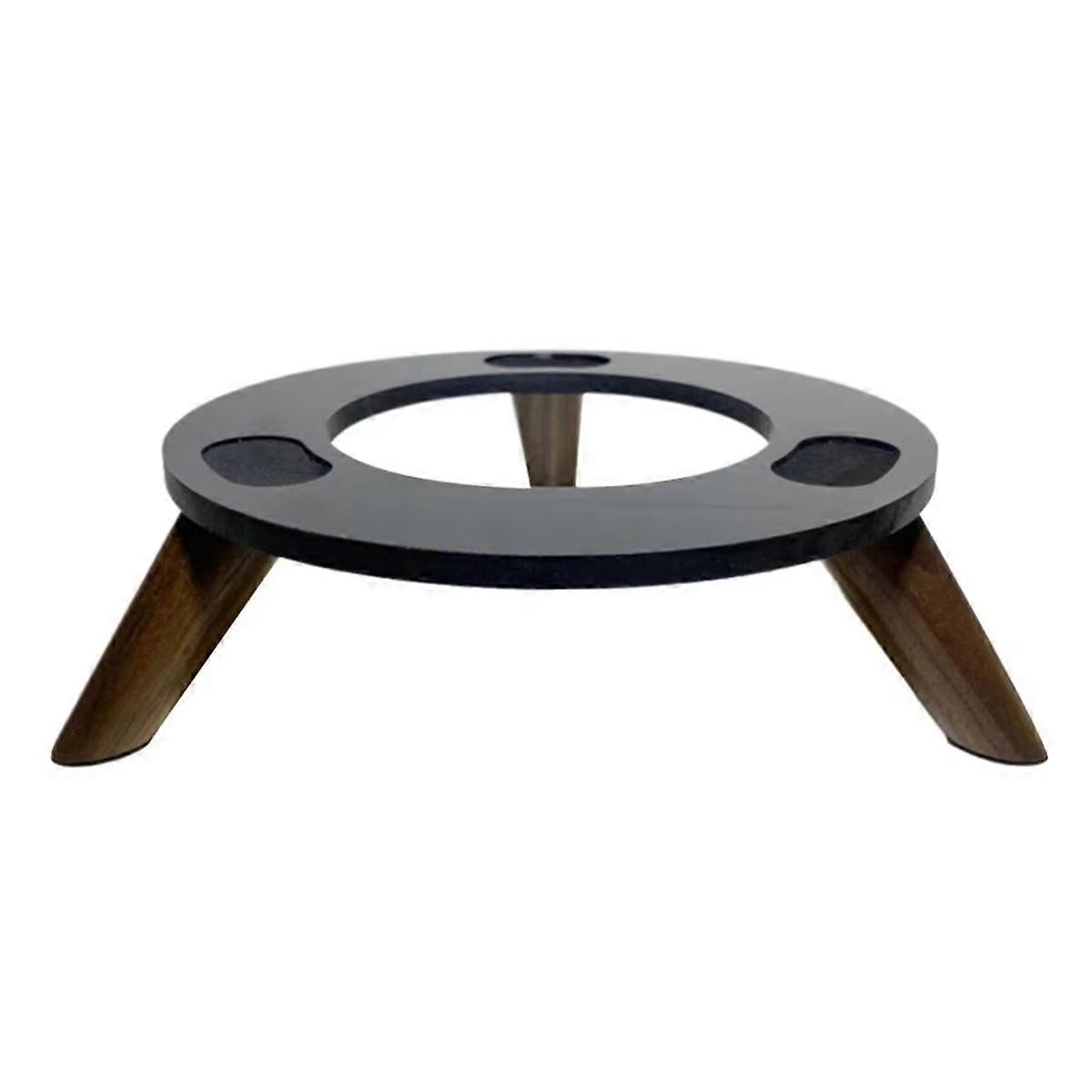Solid Wood Base Thickened Nonslip Solid Wood Desktop Shock-Absorbing Audio Stand for Aura Studio
