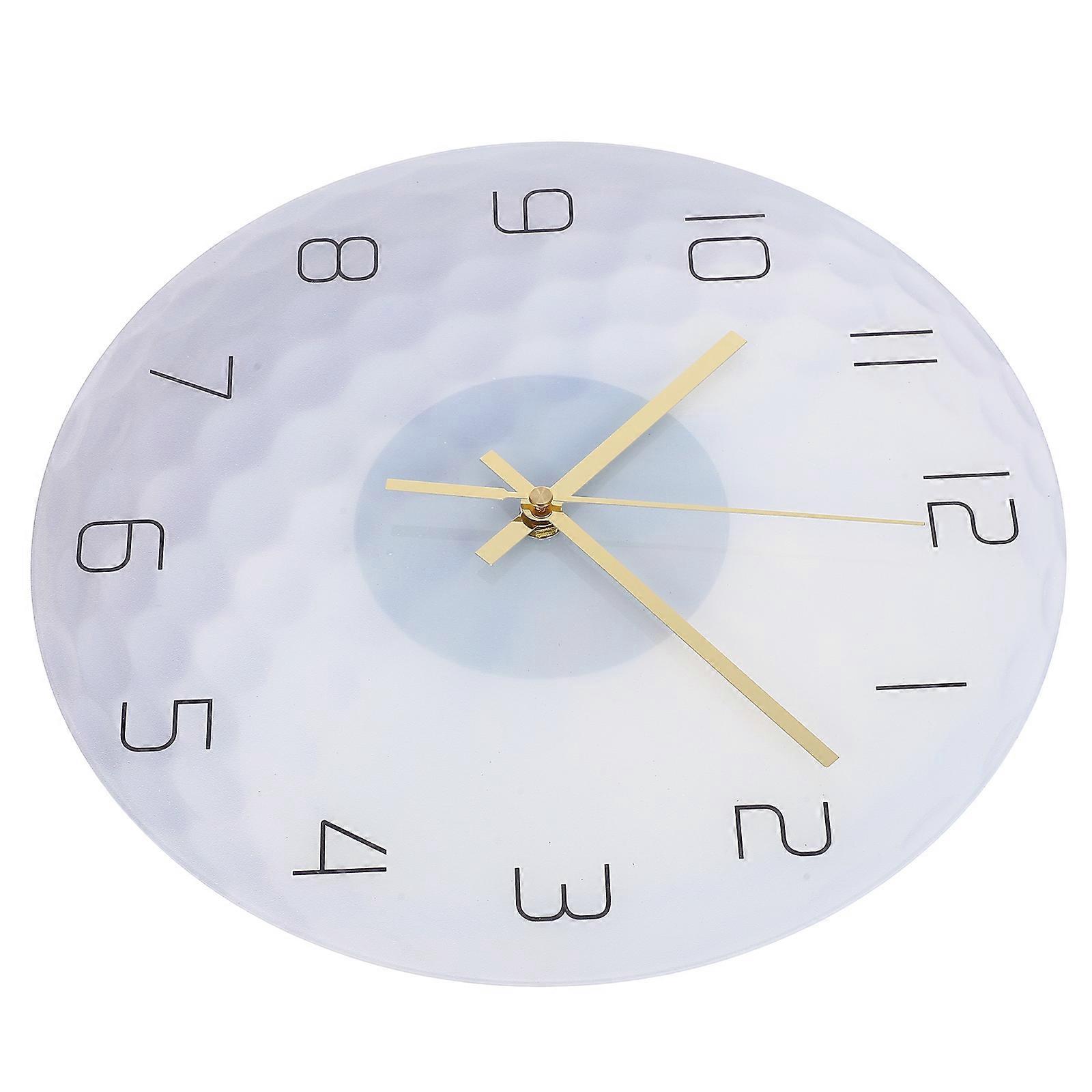 Creative Ball Design Wall Clock for Home in Acrylic Material with Mute Movement and Big Numerals Multi Color 12 inches