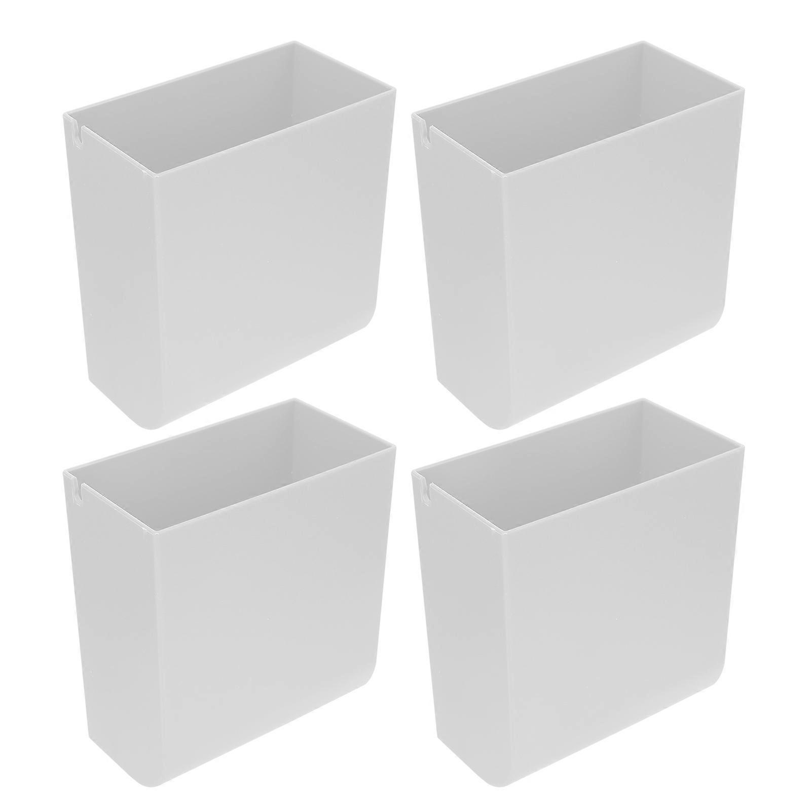 Office Wall Organizer Wall Mounted Storage Rack for Bathroom Abs White Material Wall Storage