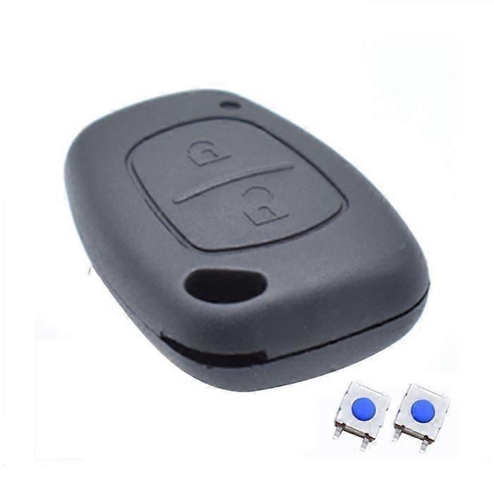 for compatible with Renault Kangoo Traffic Master Nissan Interstar Primastar Opel Vivaro Movano 2004 2009 Remote Key Case +2 Button Pad Switch