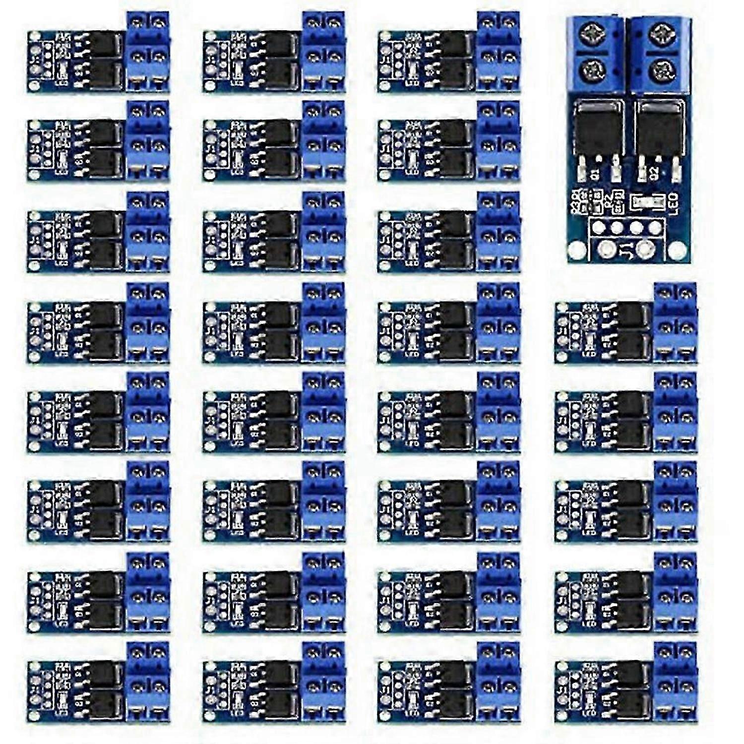 30PCS MOSFET Switch Drive Module DC 5V-36V 15A(Max 30A) 400W Dual High-Power 0-20KHz PWM DC Motor Sp