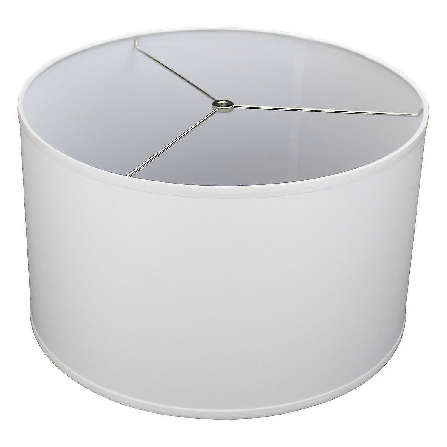 18' Top Diameter x 18' Bottom Diameter 12' Height Cylinder Drum Lampshade Made (Linen White)