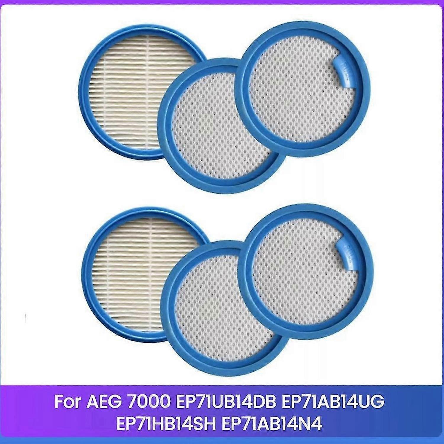 6PCS Replacement Filter for AEG 7000 Cordless Vacuum Cleaner EP71UB14DB EP71AB14UG EP71HB14SH EP71AB14N4