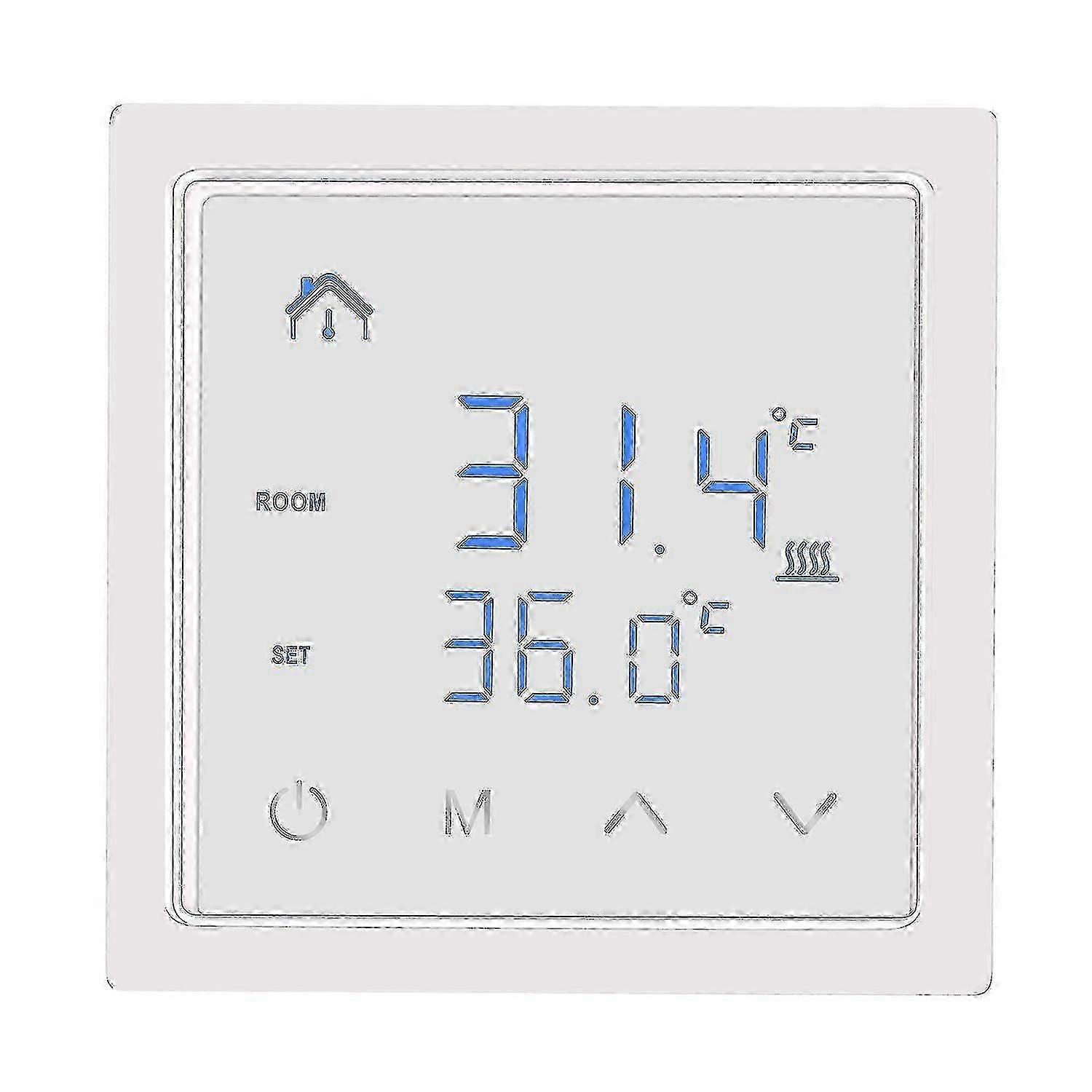 תרמוסטט חכם 16a בקר טמפרטורת חימום תת רצפתי עם מסך מגע LED 85-265V חשמלי Hea