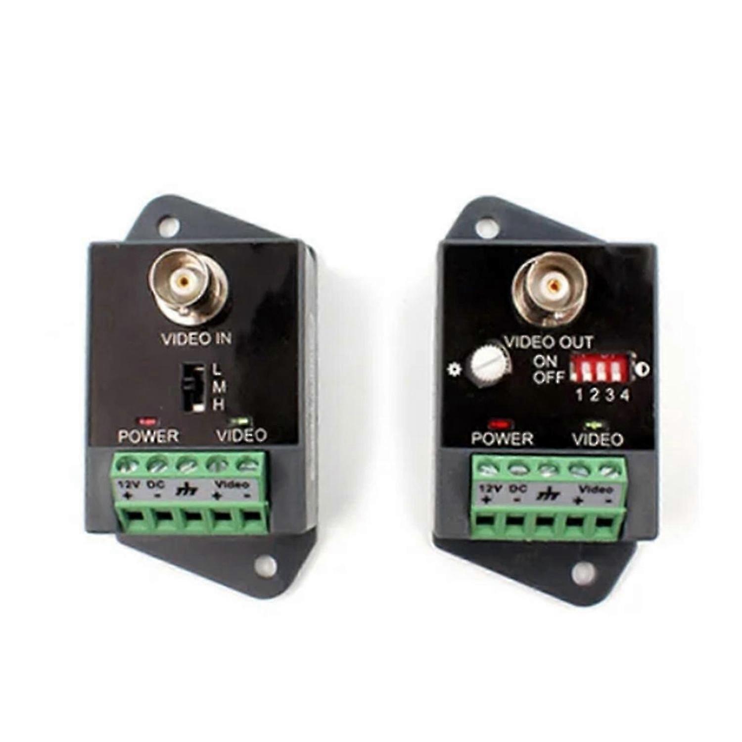 Single-Channel Active Video Balun for CCTV HD-TVI CVI Transceiver