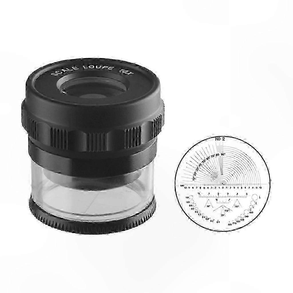 Professional Magnifying Loupe with Measuring Scale and Stand for Precision Tasks