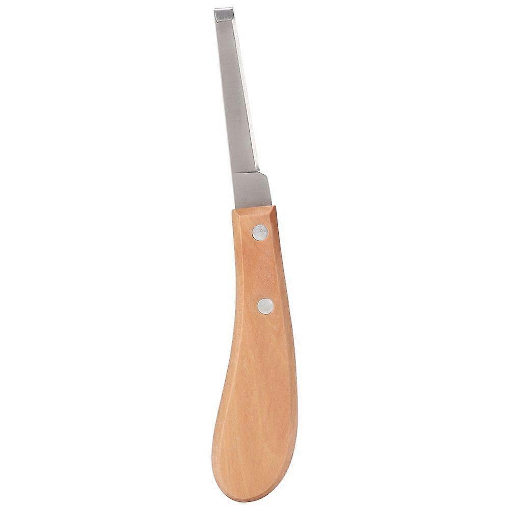 Straight Blade Shape Carbon Steel Hoof Knife Trimming Tool for Cattle Horse Use (Left Hand)