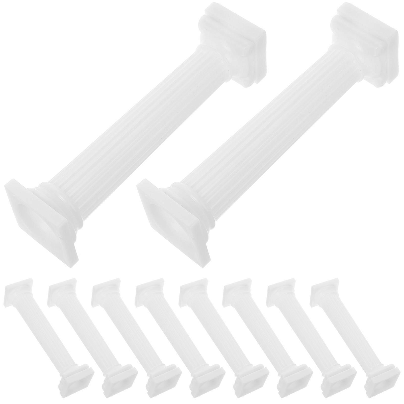 Micro Landscape Roman Column White Mini Pillar Decor for Wedding 24Pcs